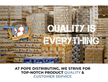 Tablet Screenshot of popedistributing.com